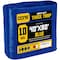 Core Tarps Heavy Duty Tarp, 80 ft L x 0.5 mm H x 40 ft W, 10 Mil, Blue, Polyethylene CT-605-40X80 - alternate 1